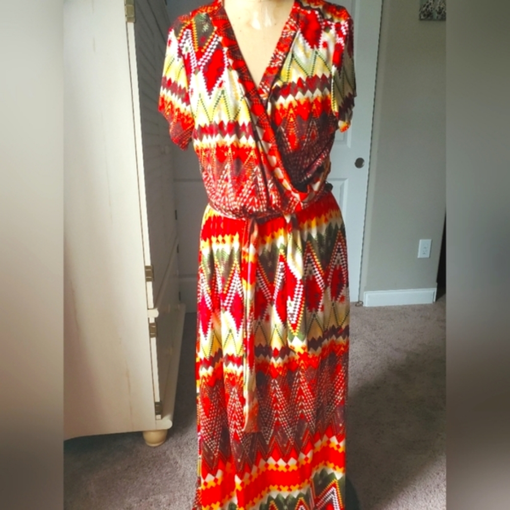 Maxi wrap dress Ashley Stewart 18/20